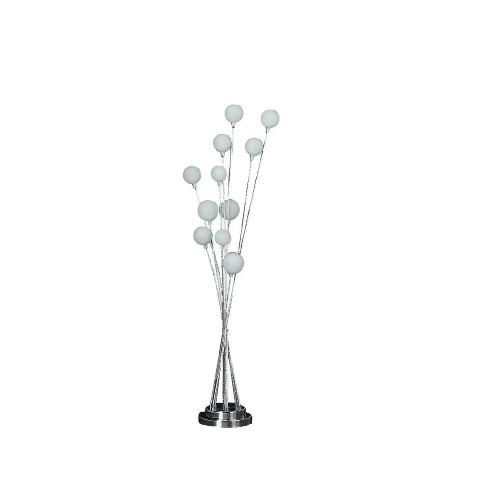 46" Chrome Multi Light LED Novelty Floor Lamp HomeRoots