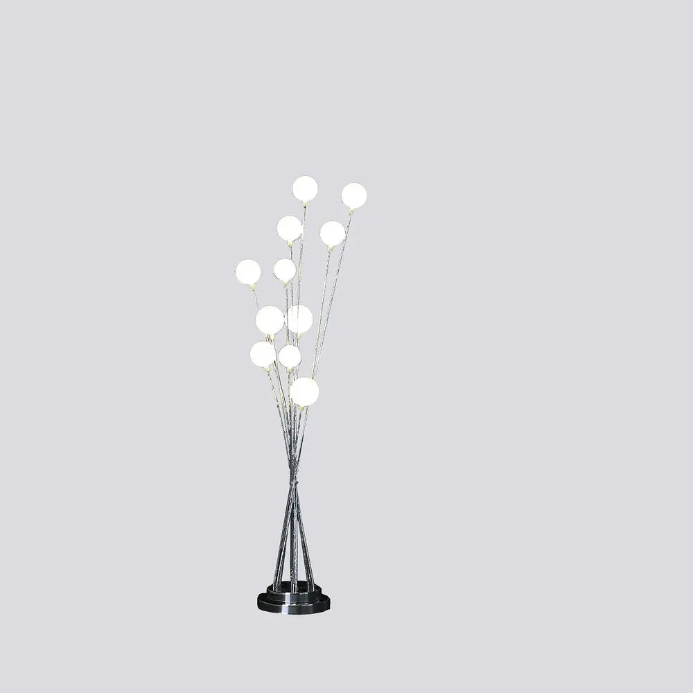 46" Chrome Multi Light LED Novelty Floor Lamp HomeRoots
