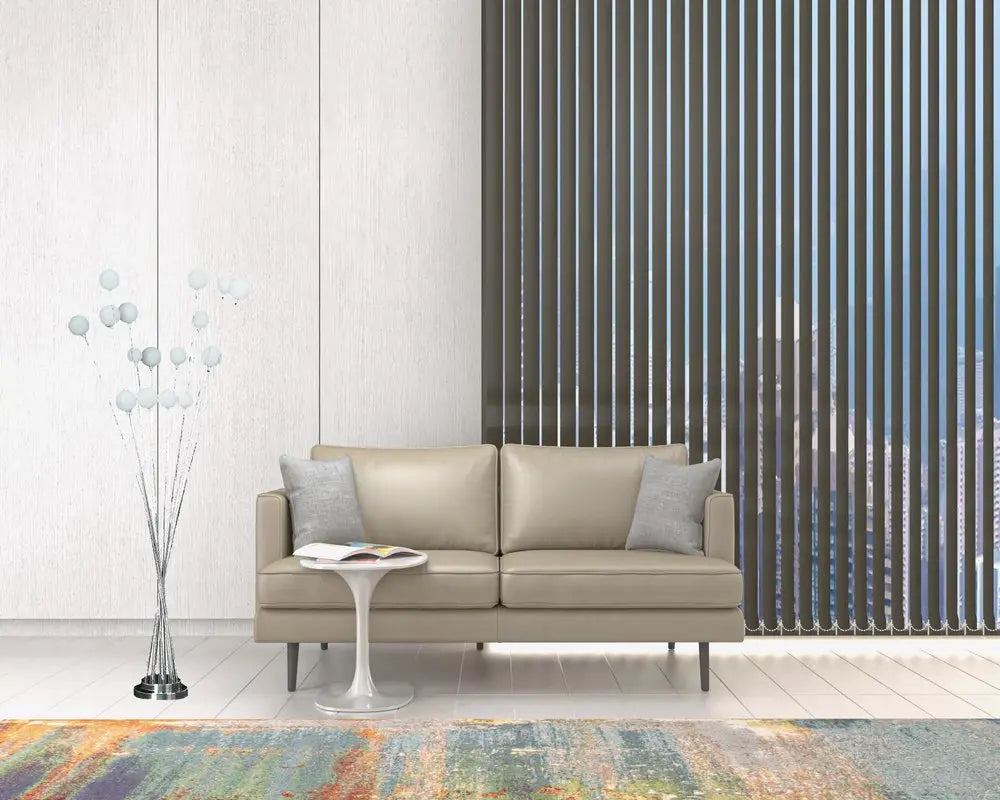 62" Silver 16 LED Novelty Floor Lamp With White HomeRoots