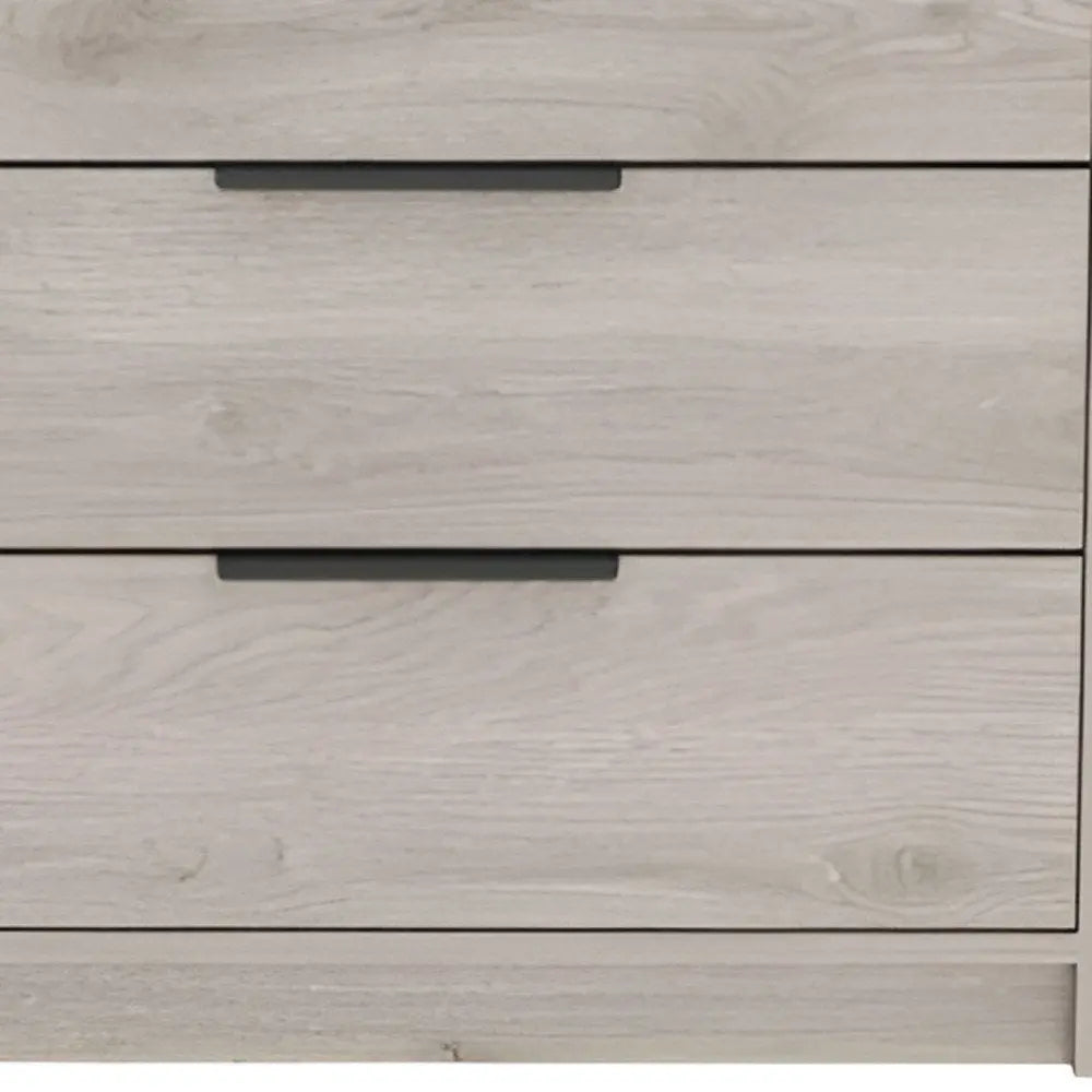 28" Light Gray Wood Three Drawer Dresser HomeRoots