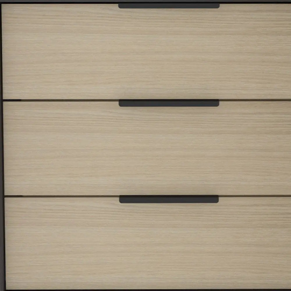 28" Brown And Black Three Drawer Dresser HomeRoots