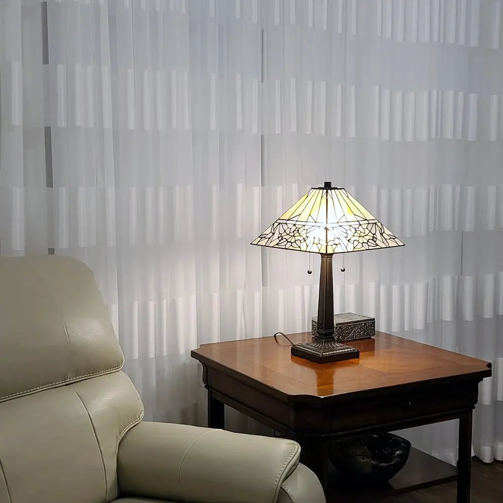 22" Dark Brown Metal Two Light Candlestick Table Lamp With White Shade HomeRoots