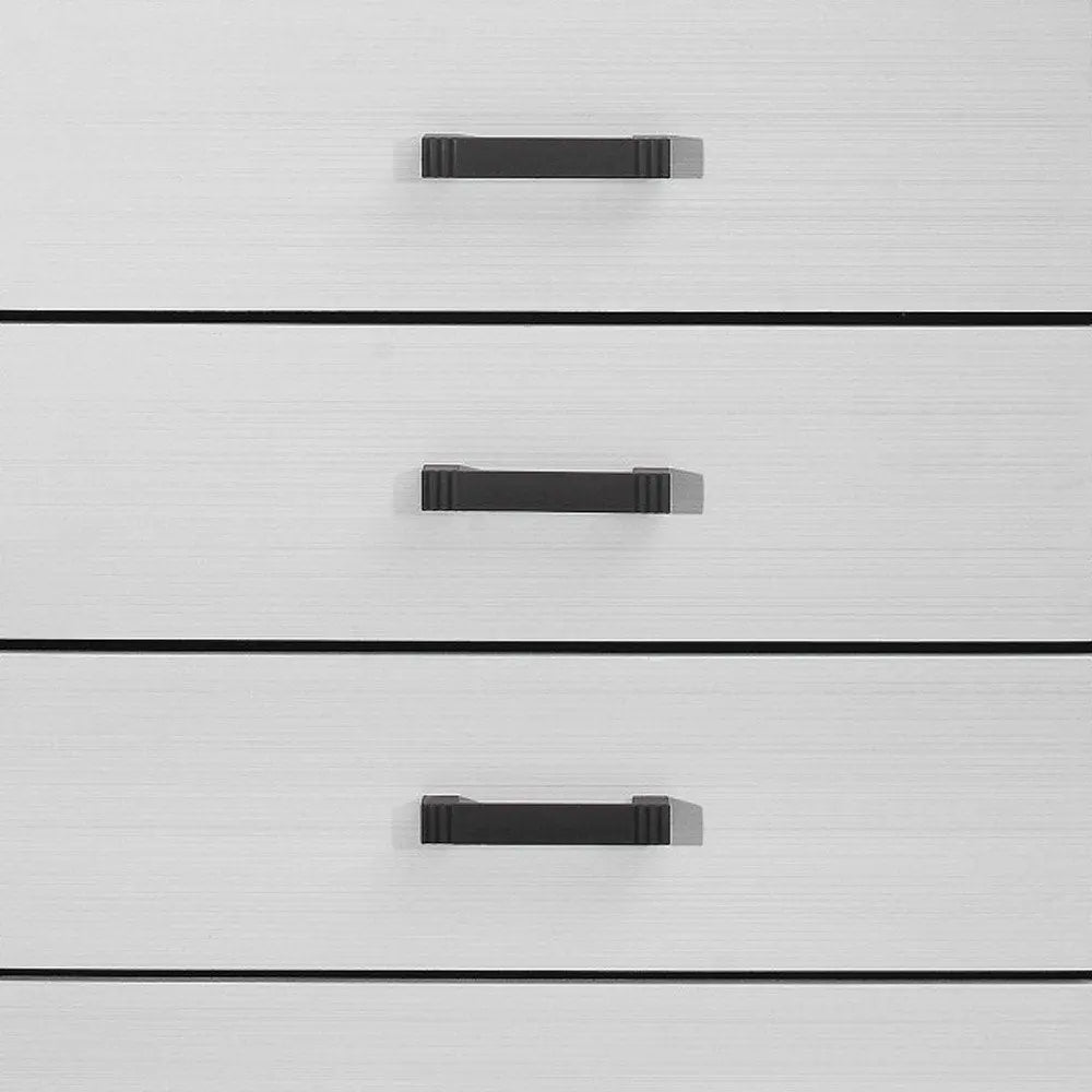 31" White Wood Five Drawer Standard Chest HomeRoots