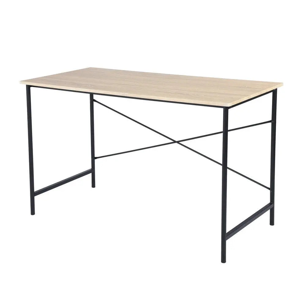 48" Brown and Black Wood Computer Desk - NOBLE HOME INTERIORS