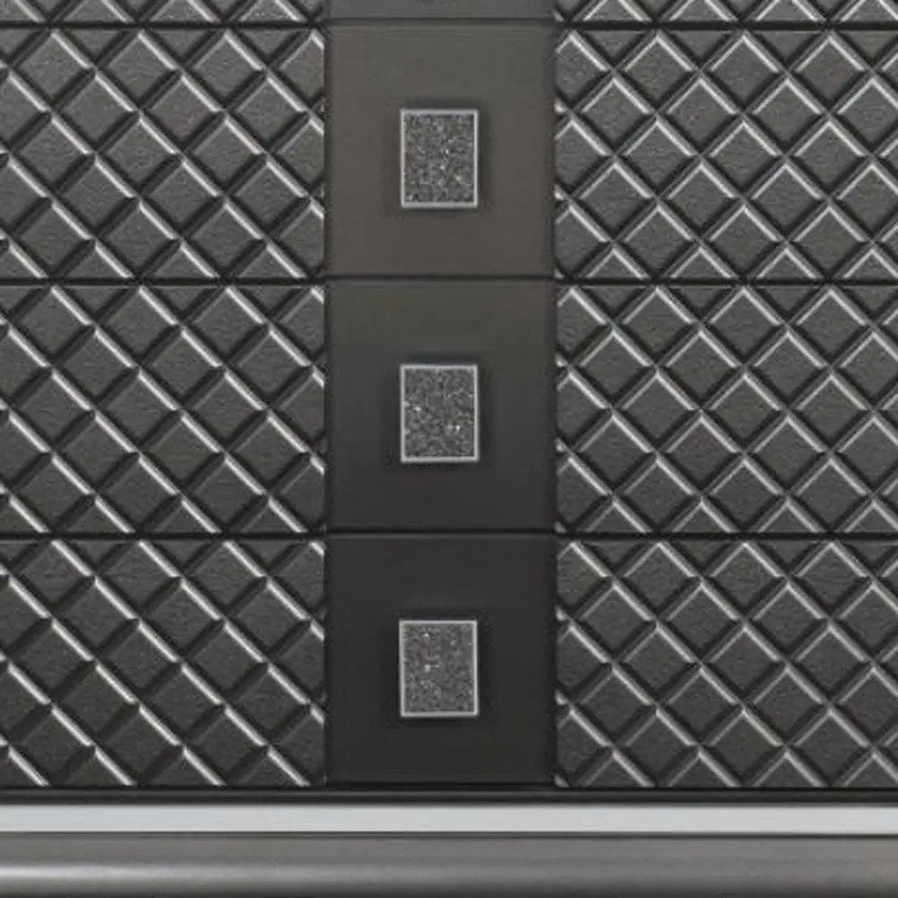 65" Gray Solid and Manufactured Wood Eight Drawer Double Dresser HomeRoots