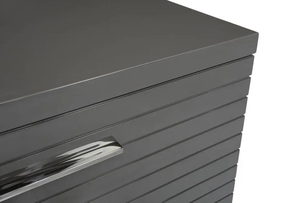 59" Grey Solid And Manufactured Wood Six Drawer Dresser HomeRoots