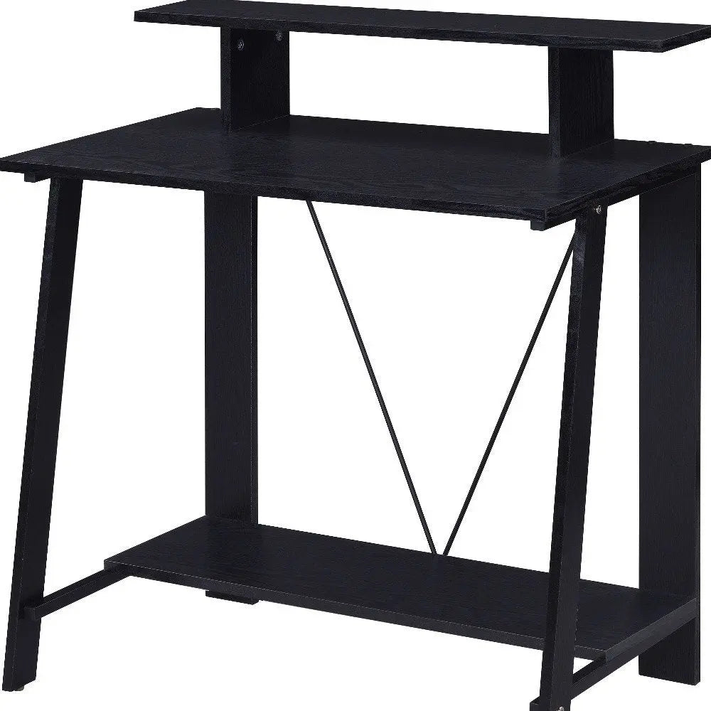 32" Black Writing Desk HomeRoots