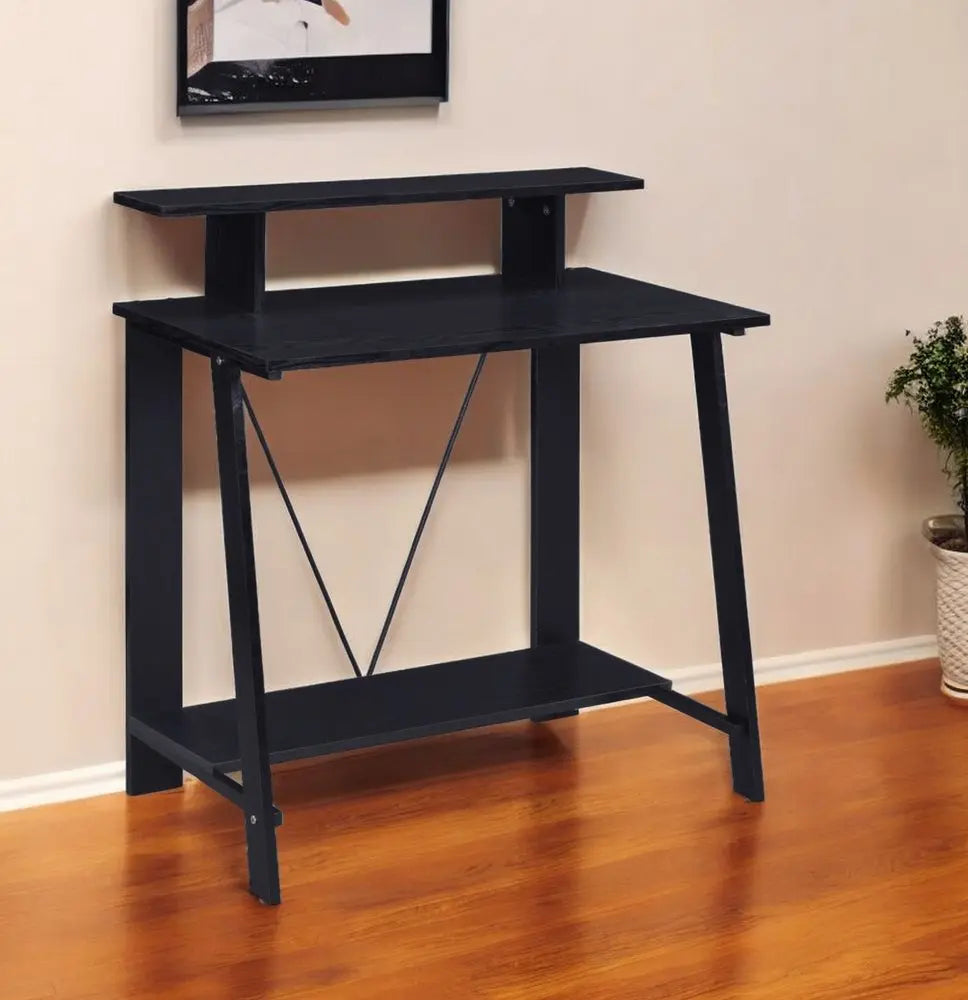 32" Black Writing Desk HomeRoots