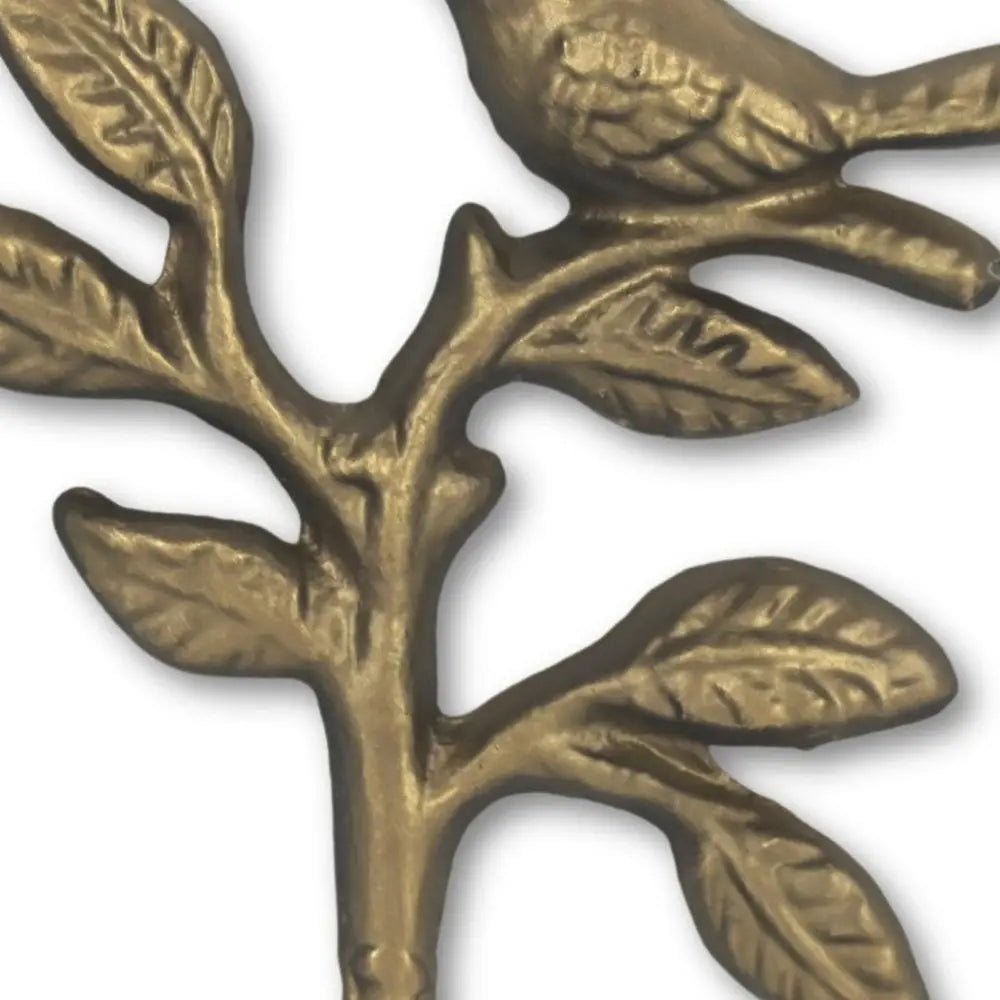 5" Antiqued Gold Cast Iron Bird Wall Hook - NOBLE HOME INTERIORS