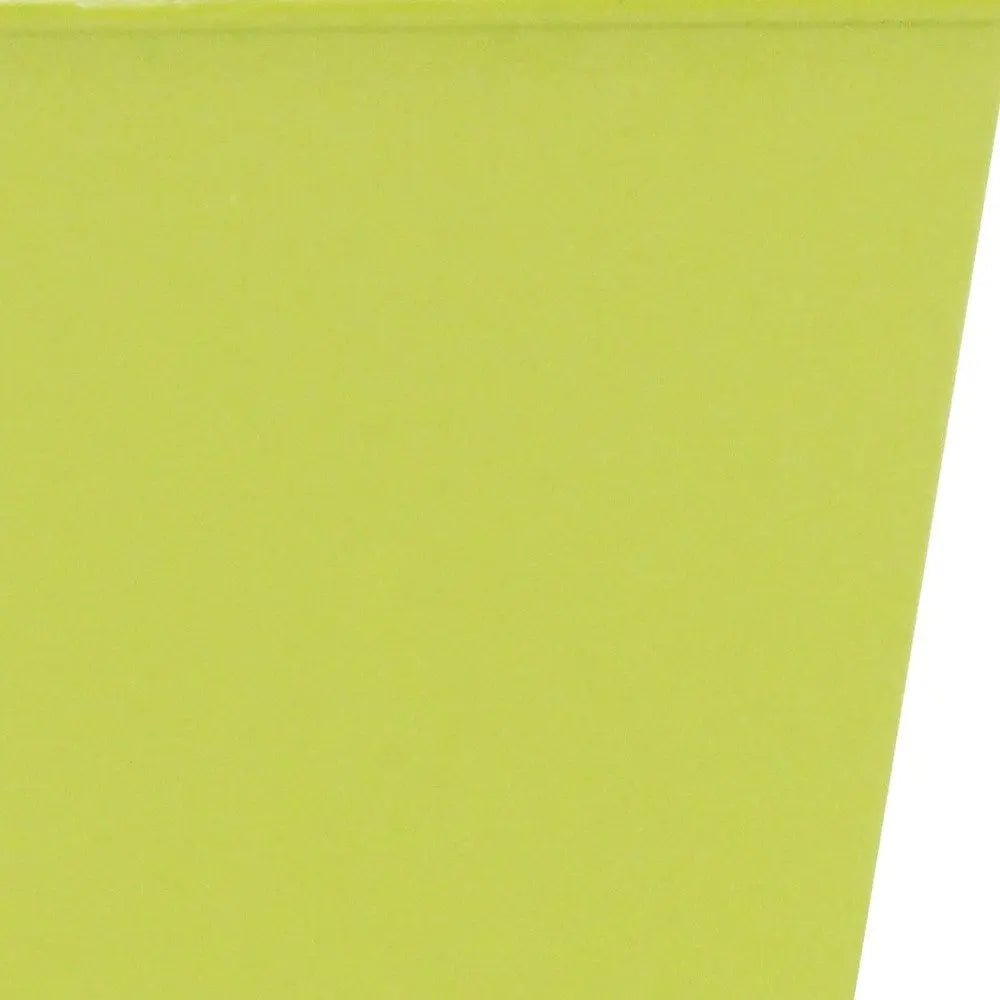 5" Lime Green Recycled Plastic Indoor Outdoor Square Pot Planter - NOBLE HOME INTERIORS