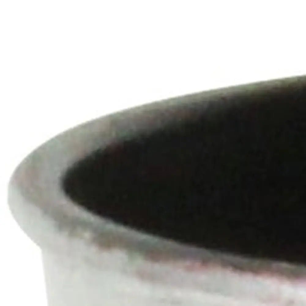 5" Silver Recycled Plastic Indoor Outdoor Round Pot Planter - NOBLE HOME INTERIORS