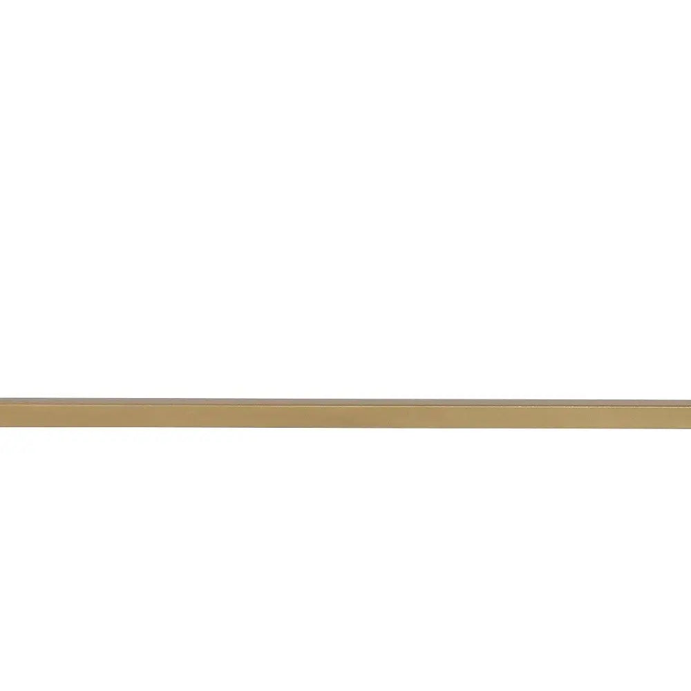 50" White and Gold Writing Desk With Two Drawers - NOBLE HOME INTERIORS