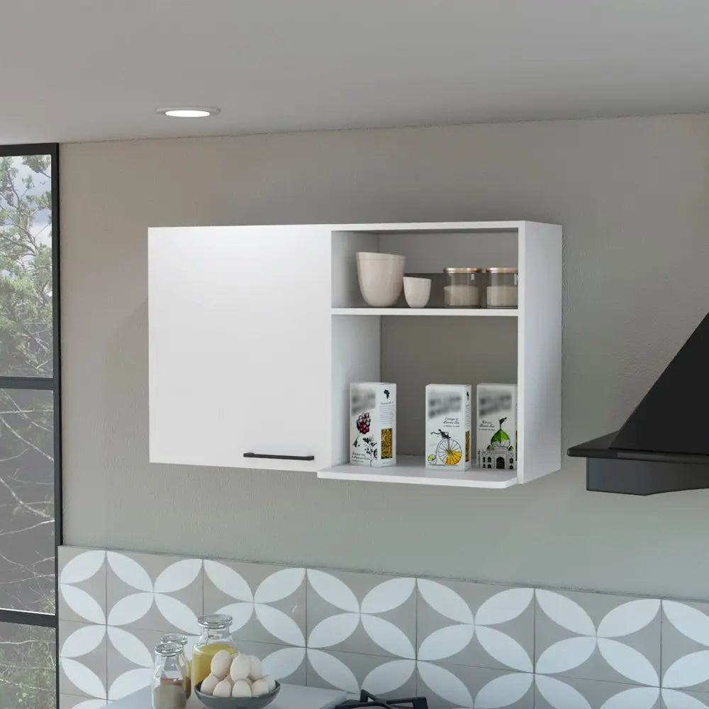 39" White Accent Cabinet With Two Shelves HomeRoots