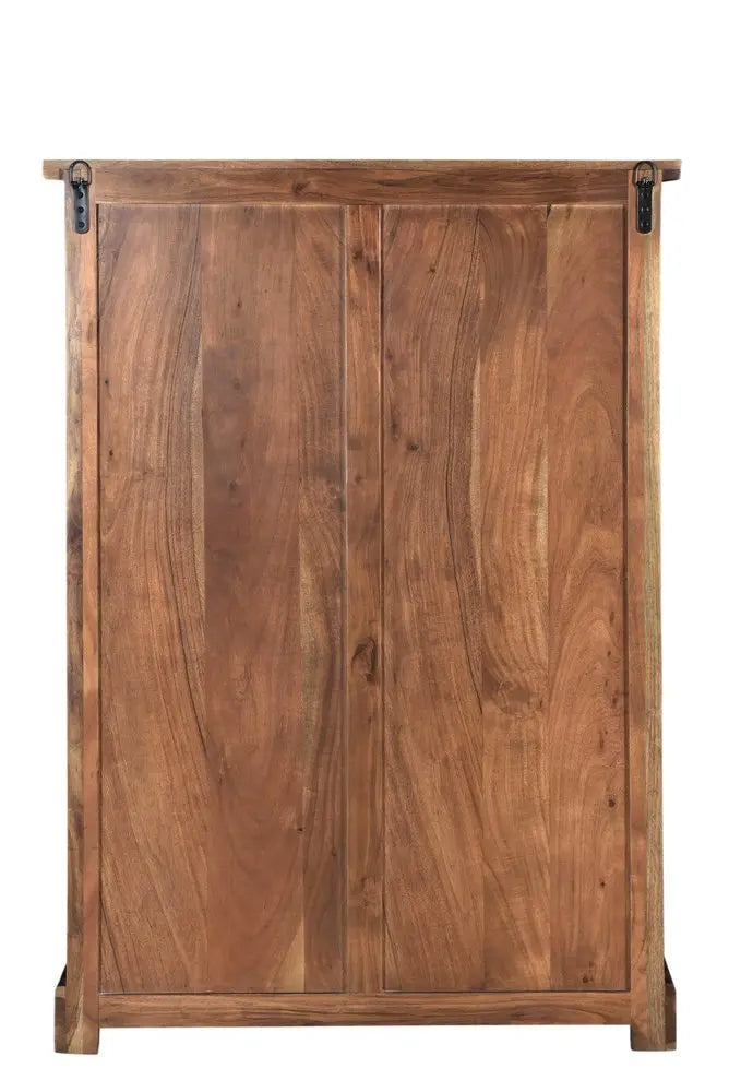 36" Dark Brown Solid Wood Five Drawer Chest HomeRoots