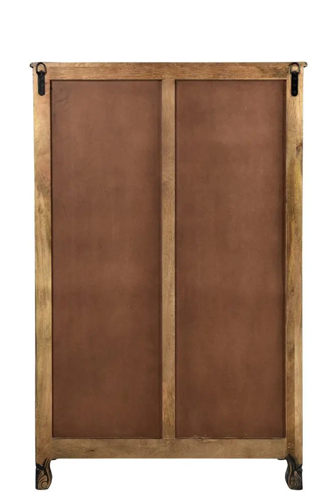 57" White Solid Wood Seven Drawer Dresser HomeRoots