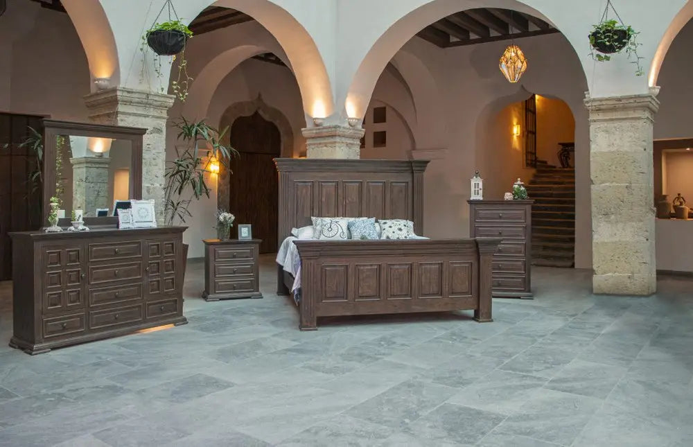 50" Chocolate Solid Wood Six Drawer Triple Dresser HomeRoots