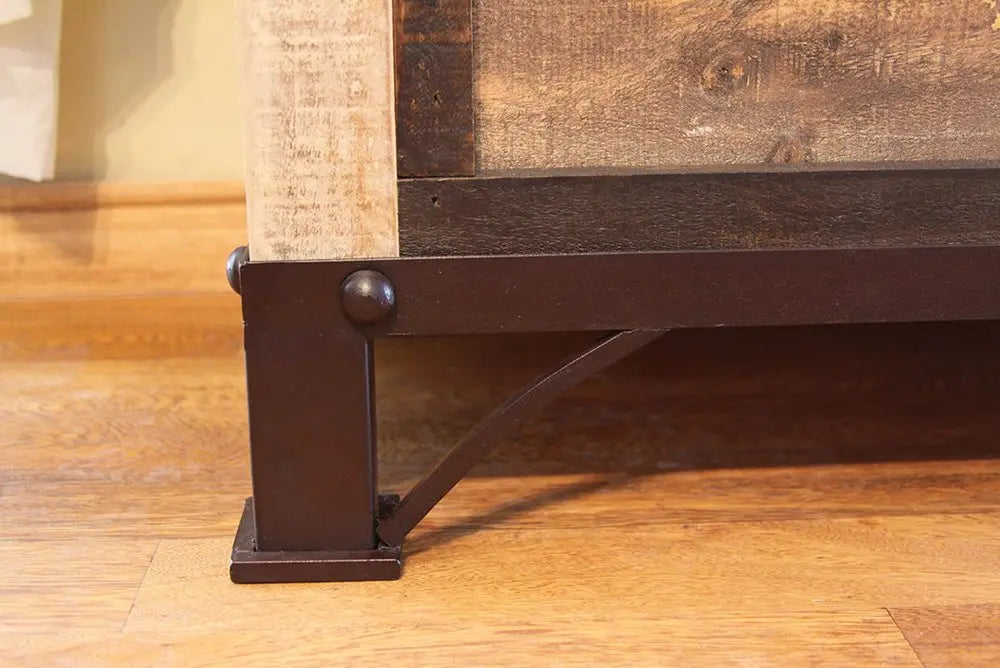 43" Brown Solid Wood Four Drawer Chest HomeRoots