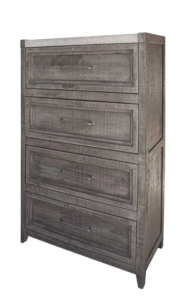 62" Gray Solid Wood Seven Drawer Triple Dresser HomeRoots