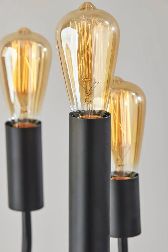 24" Black Six Light Tripod Table Lamp HomeRoots