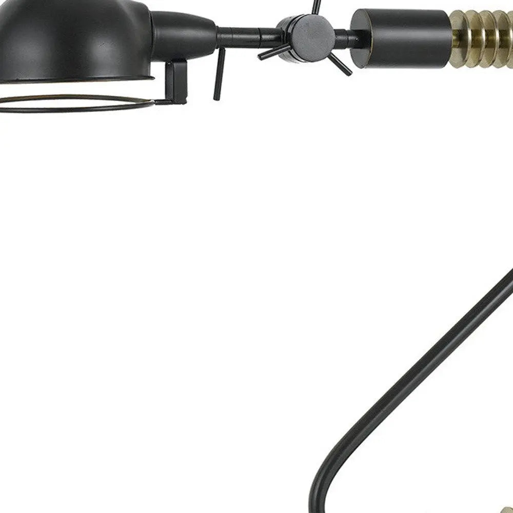 21" Bronze Metal Desk Table Lamp With Bronze Dome Shade HomeRoots