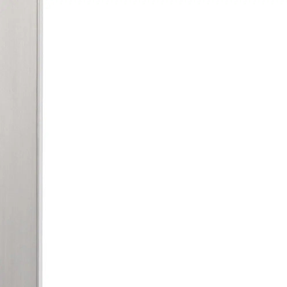 25" Nickel Metal Desk USB Table Lamp With White Shade HomeRoots