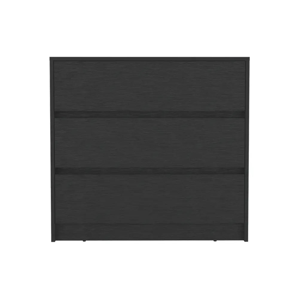 33" Black Three Drawer Dresser HomeRoots