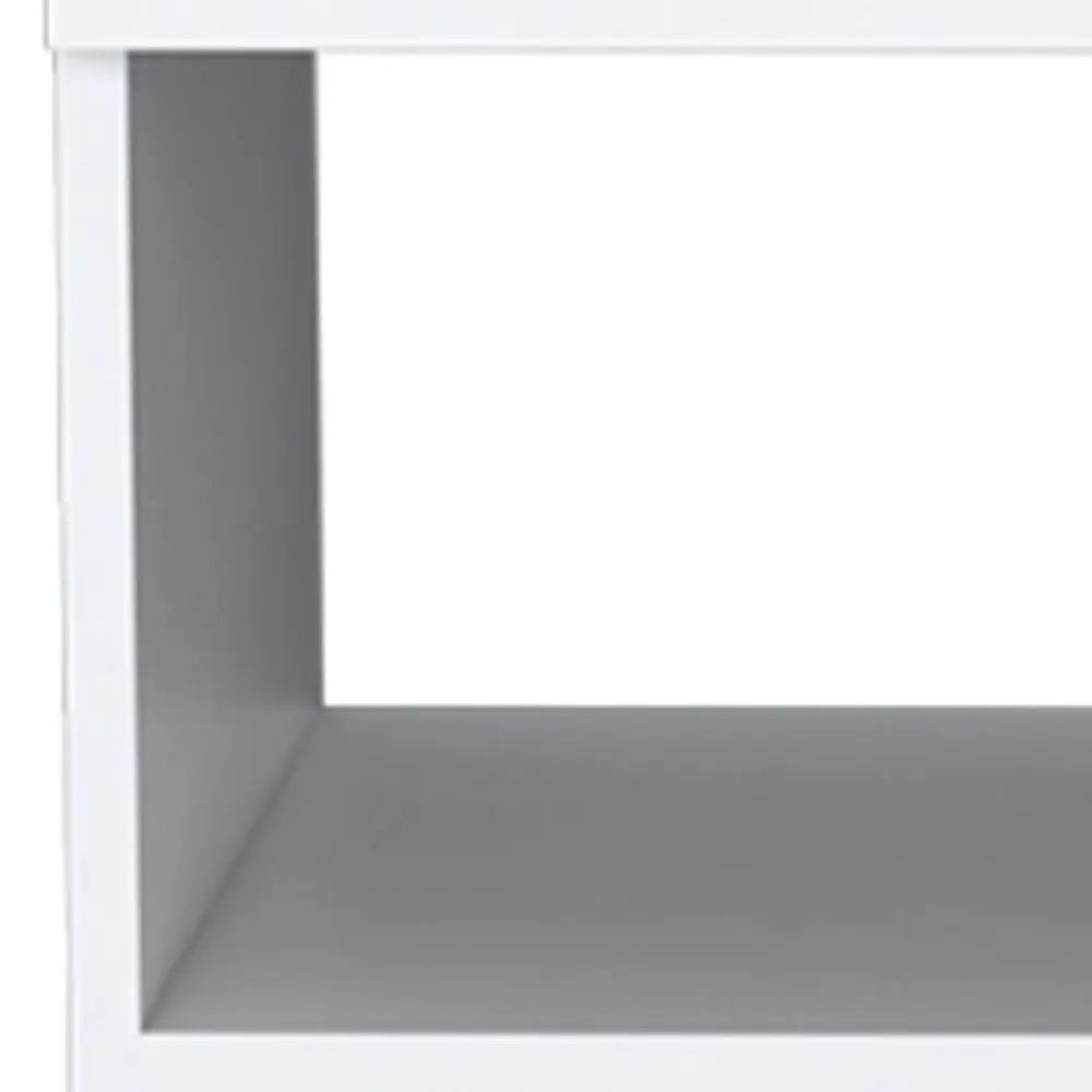 20" White Wood One Drawer Nightstand HomeRoots