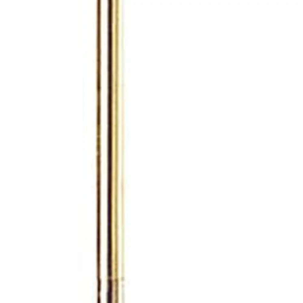68" Bronze Adjustable Traditional Shaped Floor Lamp With Beige Empire Shade HomeRoots