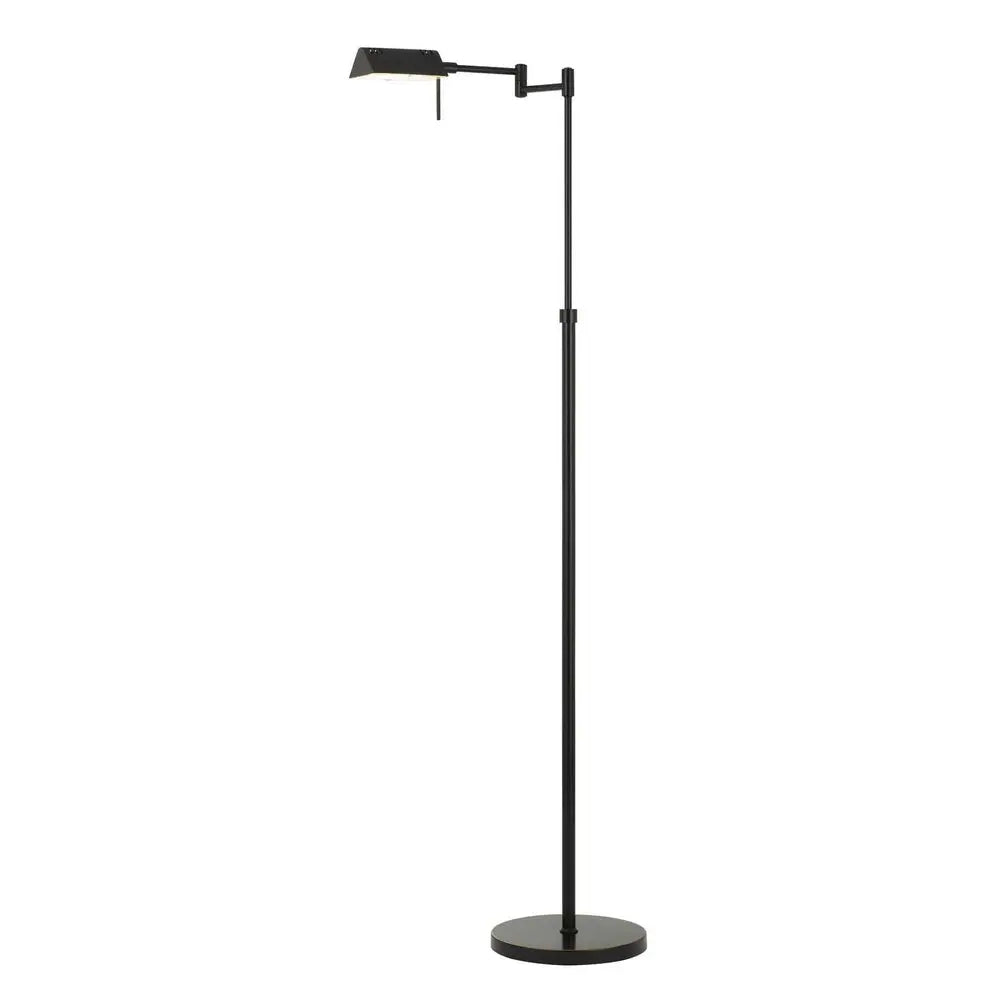 61" Bronze Adjustable Swing Arm Floor Lamp HomeRoots