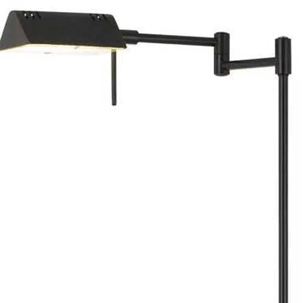 61" Bronze Adjustable Swing Arm Floor Lamp HomeRoots