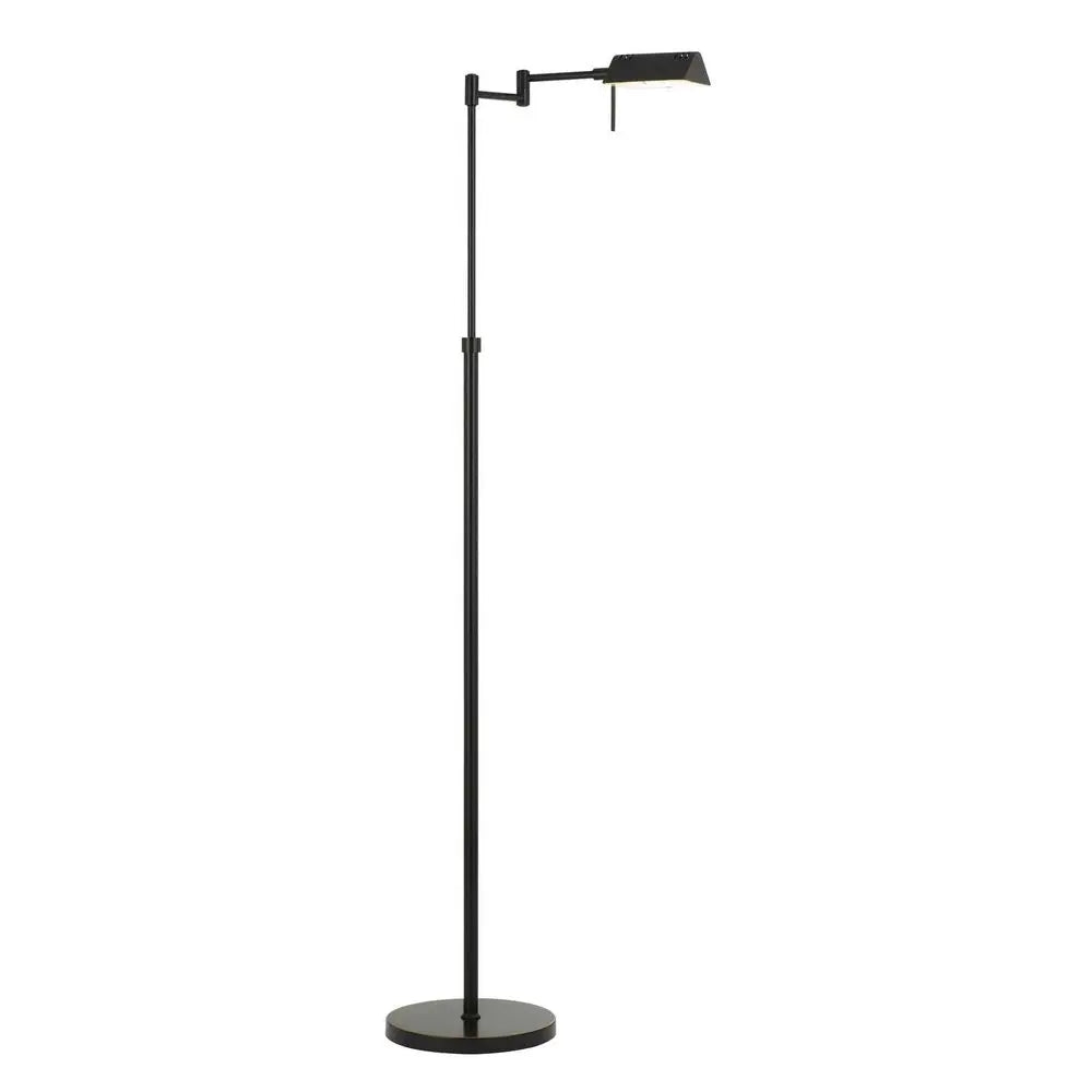 61" Bronze Adjustable Swing Arm Floor Lamp HomeRoots