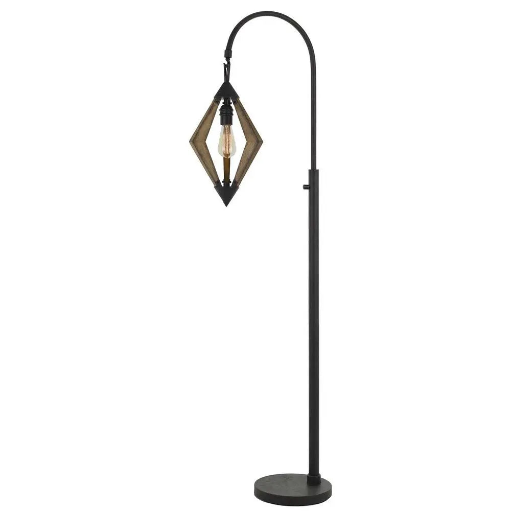 67" Black Traditional Shaped Floor Lamp HomeRoots