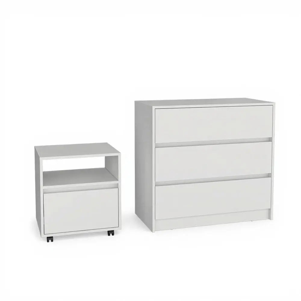 Two Piece White Bedroom Set HomeRoots