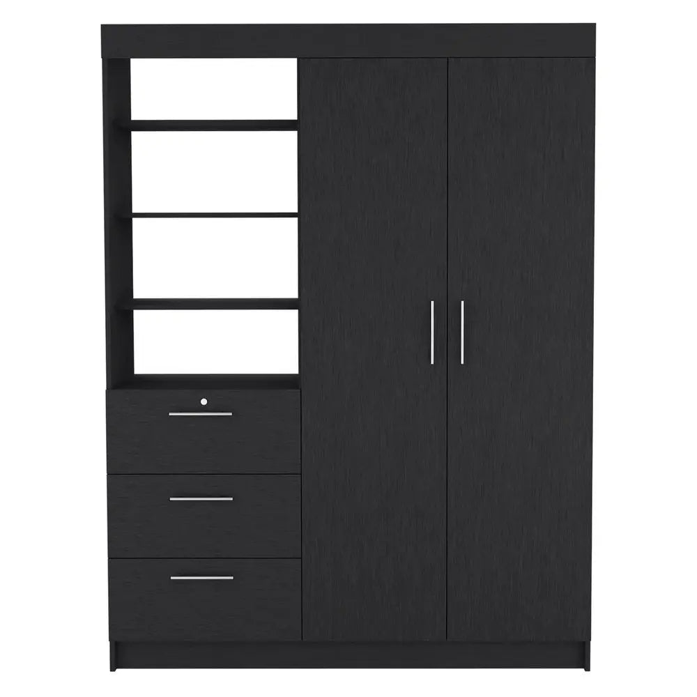 Two Piece Black Bedroom Set HomeRoots