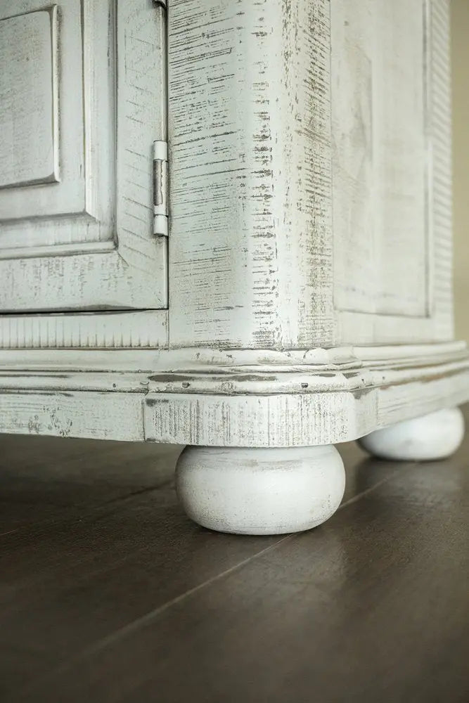 27" Ivory Solid Wood One Drawer Nightstand HomeRoots