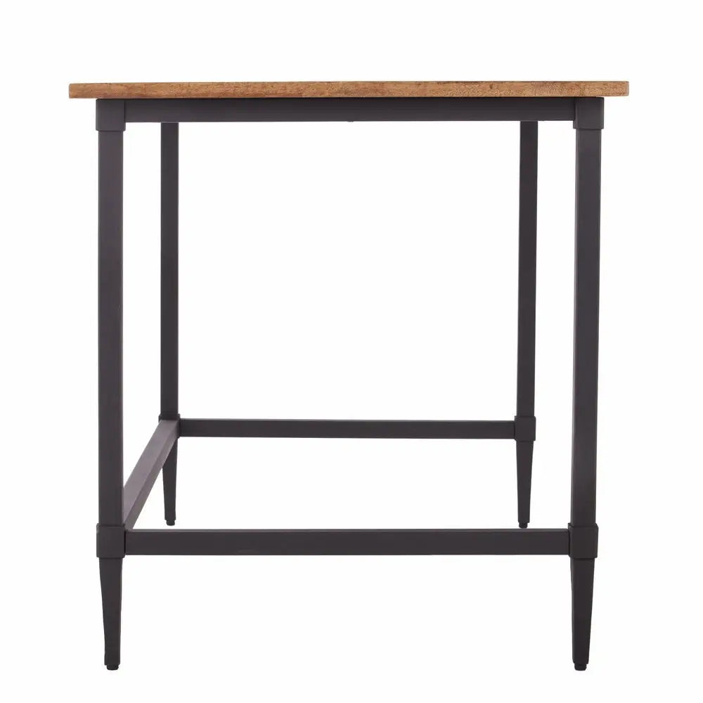 53" Natural And Black Writing Desk - NOBLE HOME INTERIORS