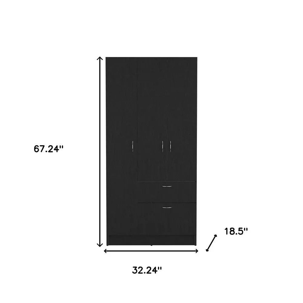 Two Piece Brown and Black Bedroom Set HomeRoots