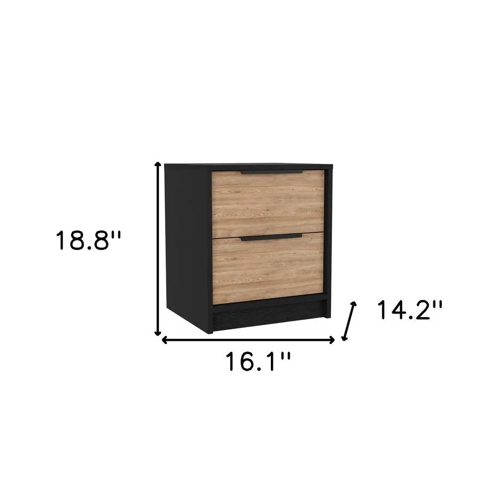 Three Piece Brown and Black Bedroom Set HomeRoots