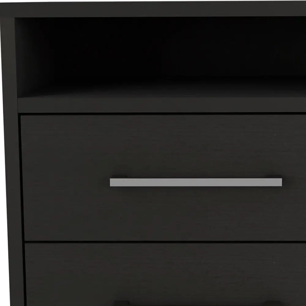 Two Piece Black and Gray Bedroom Set HomeRoots