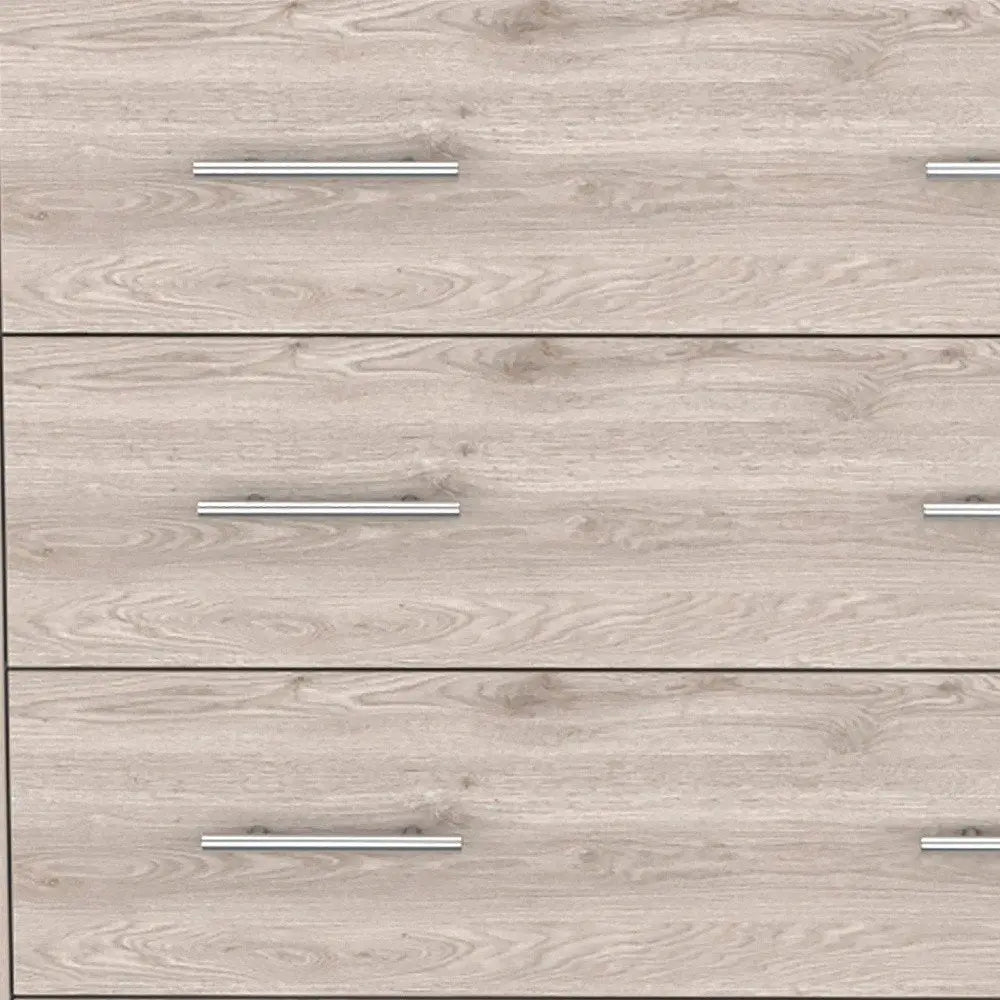 33" Oak Four Drawer Dresser HomeRoots