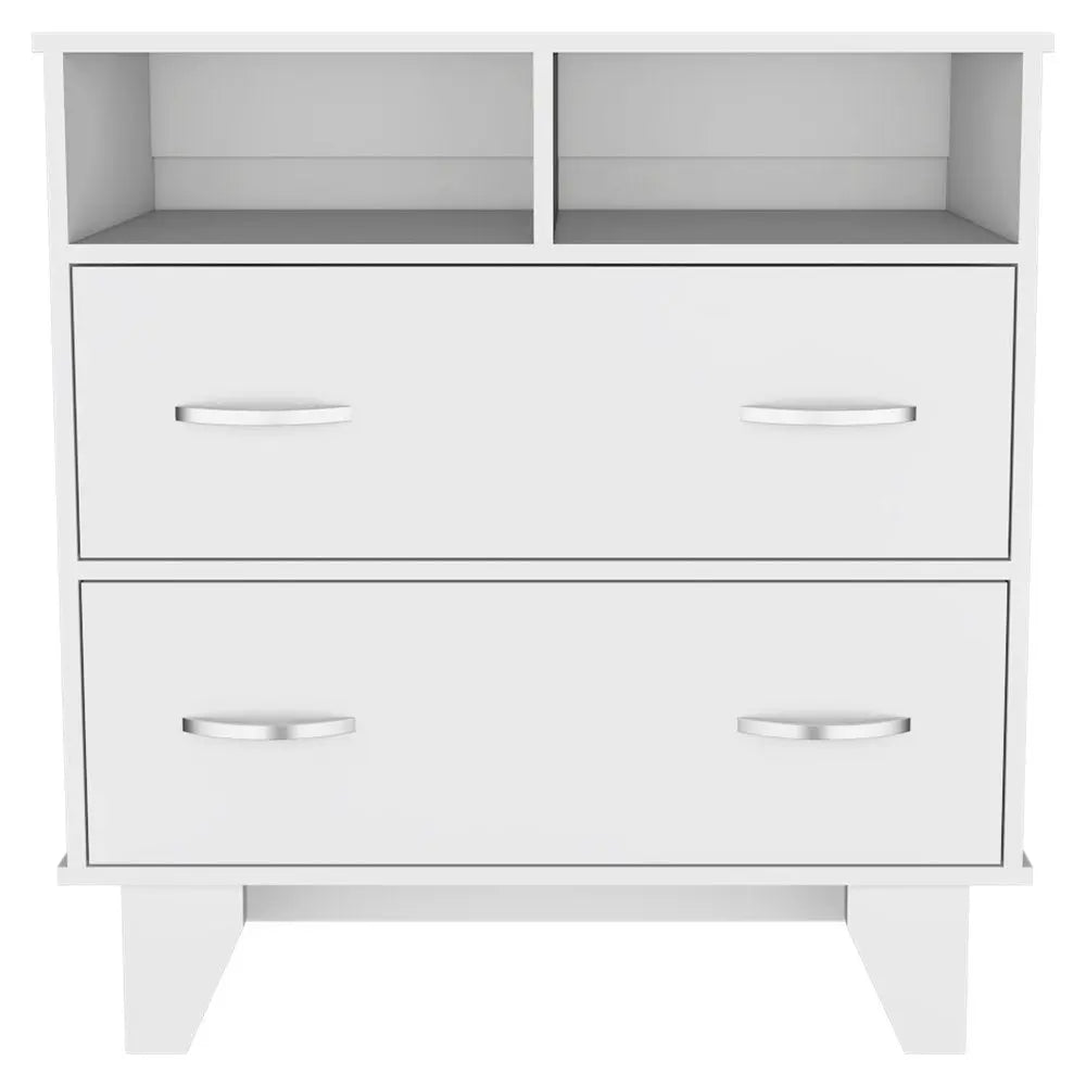 32" Oak Two Drawer Dresser HomeRoots