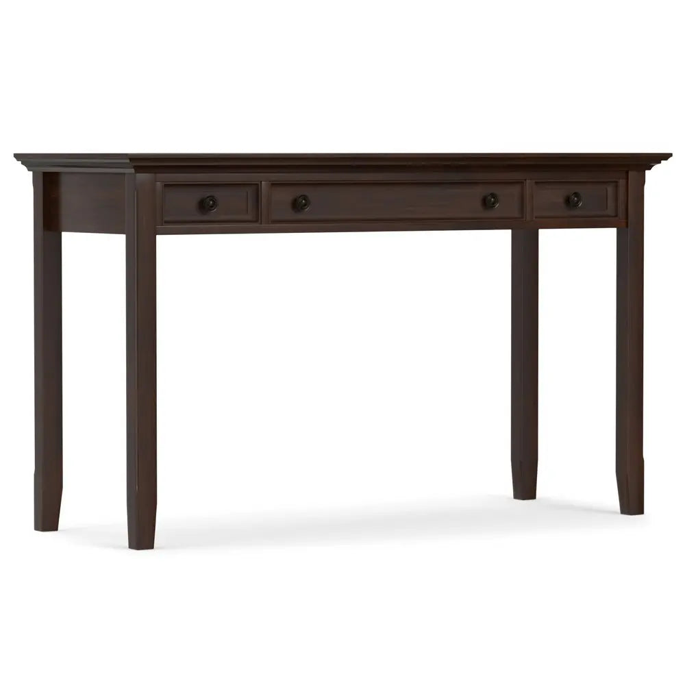 54" Brown Solid Wood Computer Desk - NOBLE HOME INTERIORS