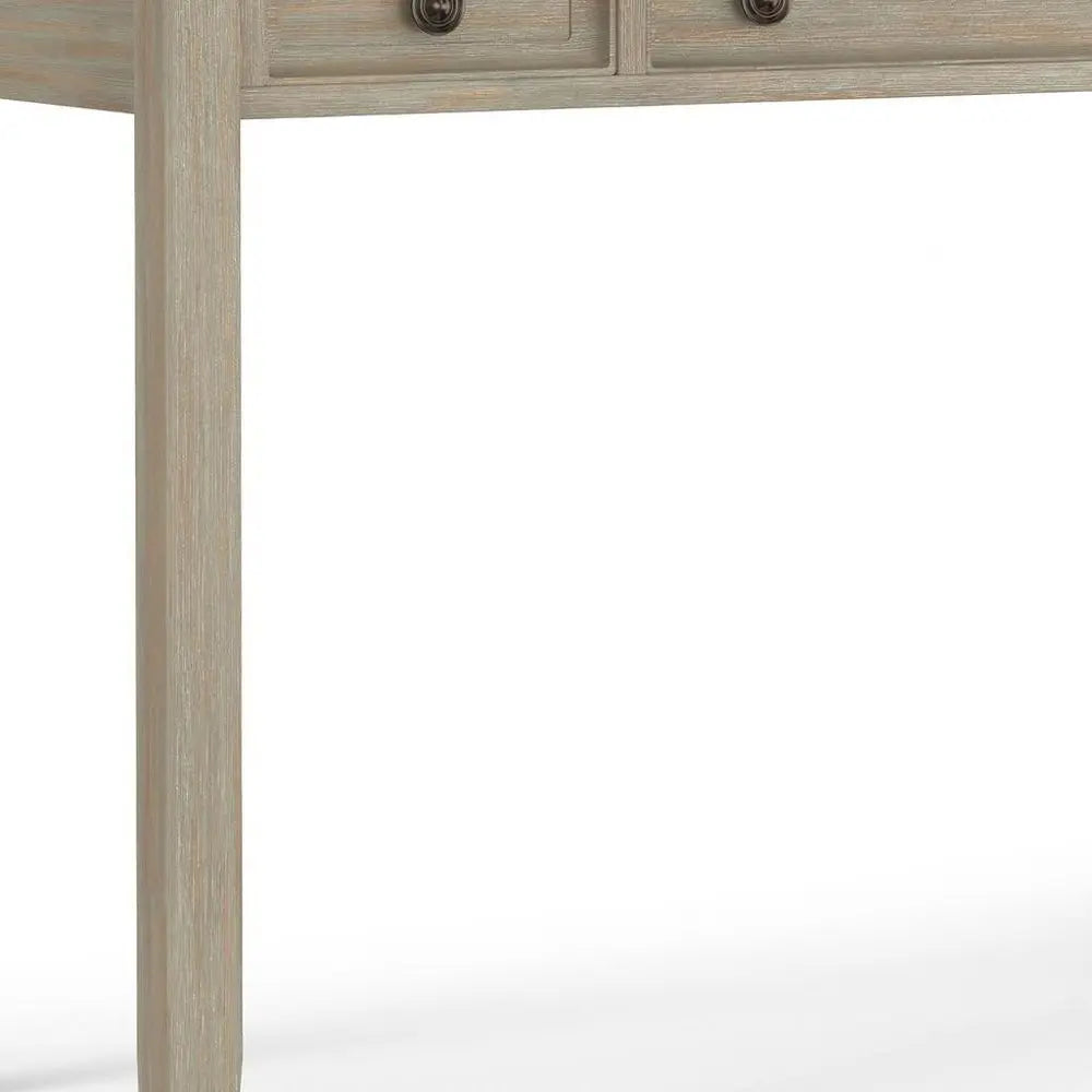 54" Gray Solid Wood Computer Desk - NOBLE HOME INTERIORS