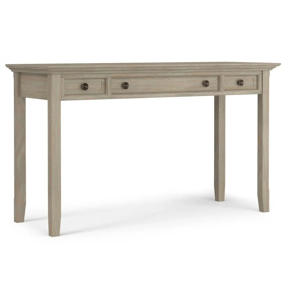 54" Gray Solid Wood Computer Desk - NOBLE HOME INTERIORS