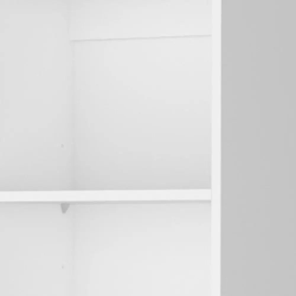 71" White Wood Five Tier Bookcase HomeRoots