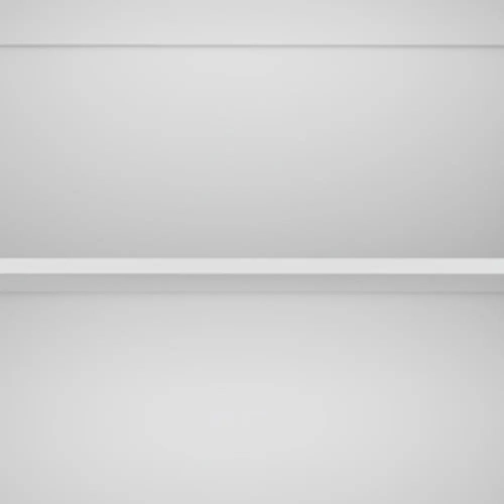 71" White Wood Five Tier Bookcase HomeRoots