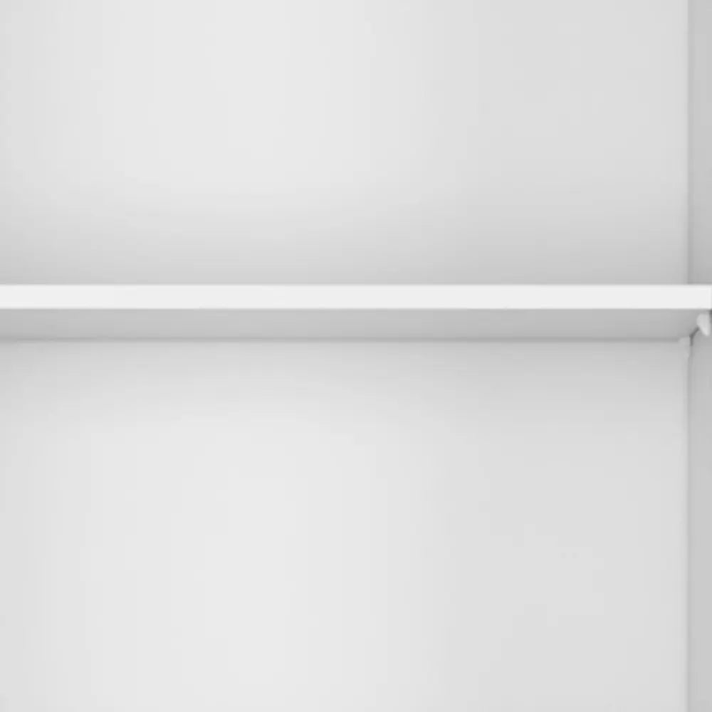 Set of Three White Wood Five Tier Modular Bookcase