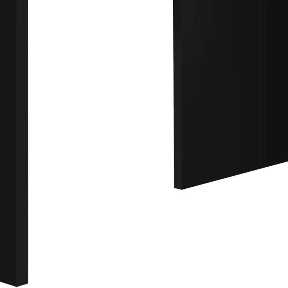 55" Gray and Black L Shape Computer Desk With Three Drawers - NOBLE HOME INTERIORS