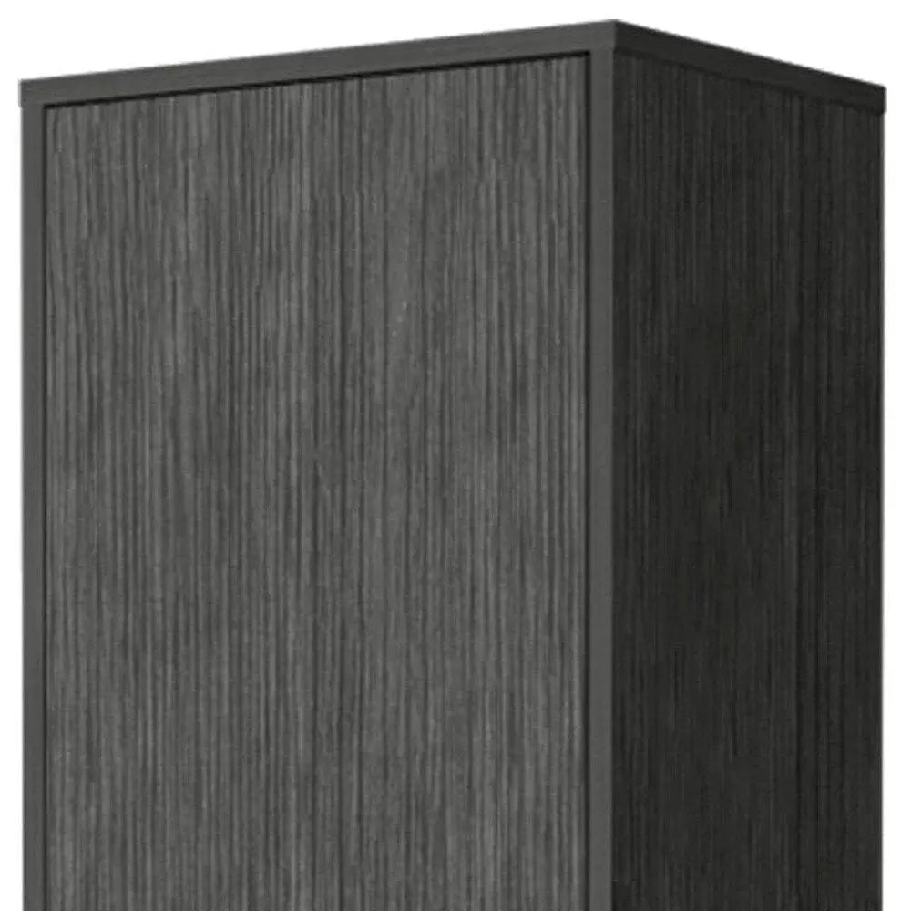 71" Gray Wood Accent Cabinet With Single Door HomeRoots