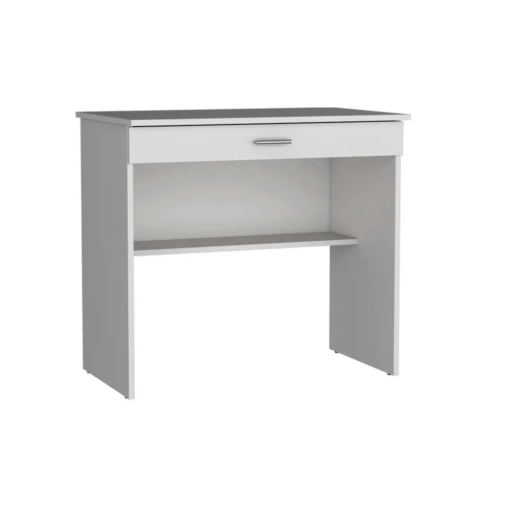 32" White Wood Computer Desk HomeRoots